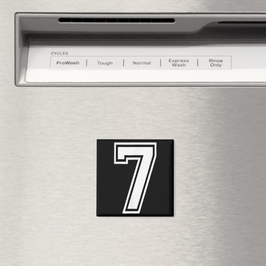 Aimant Funny Numéro 7 67 Mème Costume de groupe de jumela (In Situ (Lave-vaisselle))