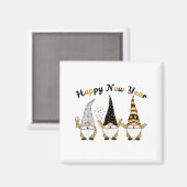 Aimant Funny Nye Gnome Shirts For Women, Happy New Year 2 (Recto/Verso)