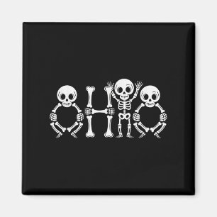 Aimant Funny O-h-i-o State Skeleton Ohio Hallowee Vintage