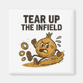 Aimant Funny Onion Rings Baseball Base Infield Glove Soft (Devant)