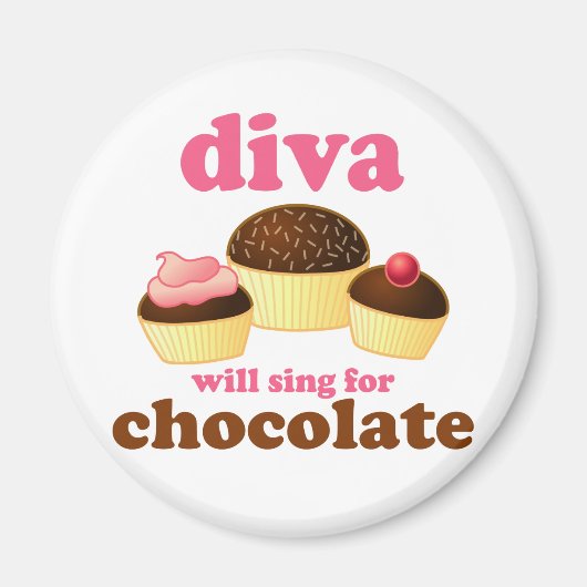 Aimant Funny Opera Diva (Devant)