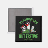 Aimant Funny Overstimulated But Festive Christmas Ssum Ho (Recto/Verso)