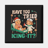 Aimant Funny Pain Scale Have You Tried Icing It Gingerbre (Devant)