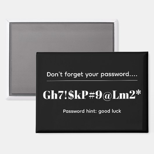 Aimant Funny Password (Recto/Verso)