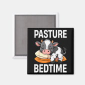 Aimant Funny Pasture Bedtime Cute Cow Pajamas Pj Sleep  (Recto/Verso)