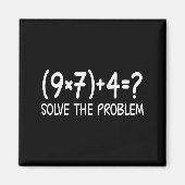 Aimant Funny Pemdas Elementary Math Teacher Brainrot 67 M (Devant)