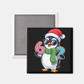 Aimant Funny Penguin Six Seven 67 Ice Cream Christmas Boy (Recto/Verso)
