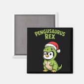 Aimant Funny Penguin T-rex Costume Christmas Kids Boys (Recto/Verso)