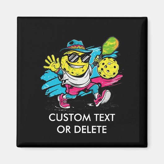 Aimant funny pickleball (Devant)