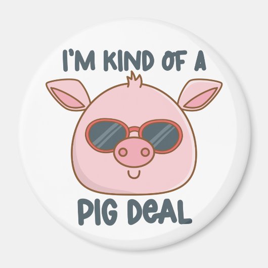 Aimant Funny Pig Pun (Devant)