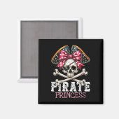 Aimant Funny Pirate Princesse Coquette Bow Halloween Cost (Recto/Verso)