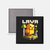 Aimant Funny Pixel Chicken Gamer Humor Meme  (Recto/Verso)