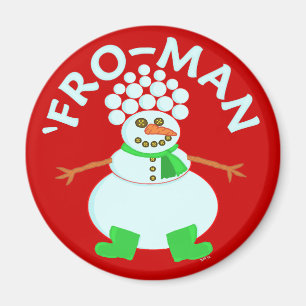Aimant Funny 'Pour Snowman Christmas Pun