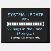 Aimant Funny Programmer Coding (Recto)