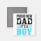 Aimant Funny Proud New Dad It's A Boy Gift For Men Cool N (Recto/Verso)