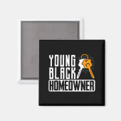 Aimant Funny Proud New House Young Black Homeowner Housew (Recto/Verso)