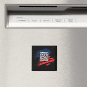 Aimant Funny Qr President Trump Dance Code (In Situ (Lave-vaisselle))