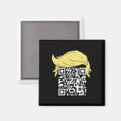 Aimant Funny Qr Président Trump Dance Code 2 (Recto/Verso)