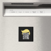 Aimant Funny Qr Président Trump Dance Code 2 (In Situ (Lave-vaisselle))