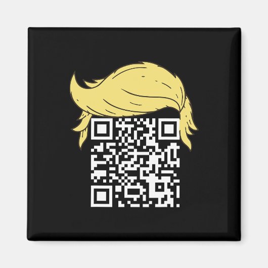 Aimant Funny Qr Président Trump Dance Code 2 (Devant)