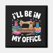 Aimant Funny Quilting Art For Men Women Cat Quilt Sewing (Devant)