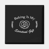 Aimant Funny Quote Baking Is My Sritual Gift For Pastry L (Devant)