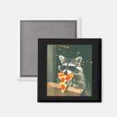 Aimant Funny Raccoon Eating Zza Animal Meme Men Women Kid (Recto/Verso)