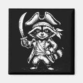 Aimant Funny Rate Raccoon  (Devant)