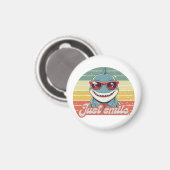 Aimant Funny requin invitation vous sourire (Recto/Verso)
