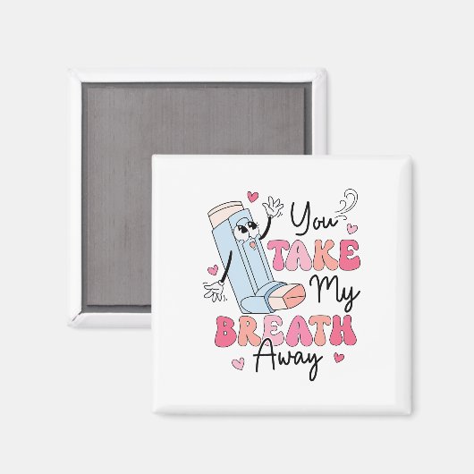 Aimant Funny Respiratory Valentines Day Rt Lung Squad Val (Recto/Verso)