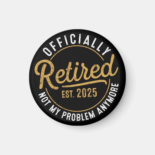 Aimant Funny Retirement , Retirement Gifts for Women Man (Devant)