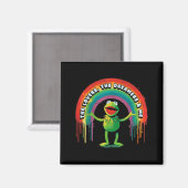Aimant Funny Retro Rainbow Frog Connection The Lovers The (Recto/Verso)