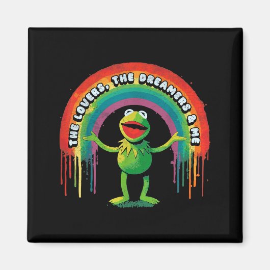 Aimant Funny Retro Rainbow Frog Connection The Lovers The (Devant)
