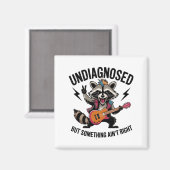 Aimant Funny Rocking Racoon  (Recto/Verso)