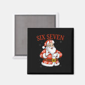 Aimant Funny Santa 67 Six Seven Mème Noël Vacances Te (Recto/Verso)