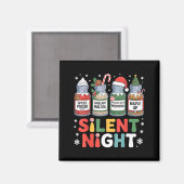 Aimant Funny Santa Profol Silent Night Icu Nurses Merry C (Recto/Verso)
