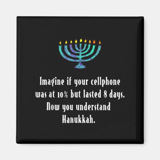 Aimant Funny Sarcastic Hanukkah Chanukah Cellphone Quote (Devant)