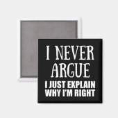 Aimant Funny sarcastique cite humour adulte sarcasme (Recto/Verso)