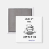 Aimant Funny Sarrastic Pile de Plats Réfrigérateur (Recto/Verso)