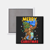 Aimant Funny Sasquatch Santa Bigfoot Christmas Tree Xmas  (Recto/Verso)