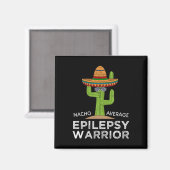 Aimant Funny Sensibilisation Epilepsy Warrior (Recto/Verso)