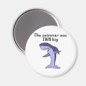 Aimant Funny Shark raconte l'histoire du poisson (Recto/Verso)