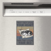 Aimant Funny Siberian Husky Pet Lovers Dog Owner  (In Situ (Lave-vaisselle))