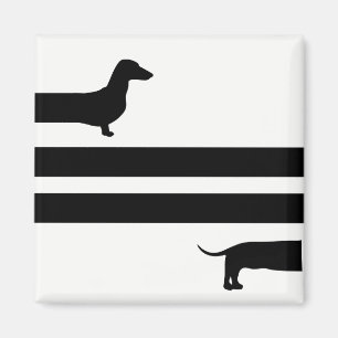 Aimant Funny silhouette Dachshund