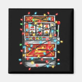 Aimant Funny Slot Machine Christmas Graphics Lights Lover (Devant)