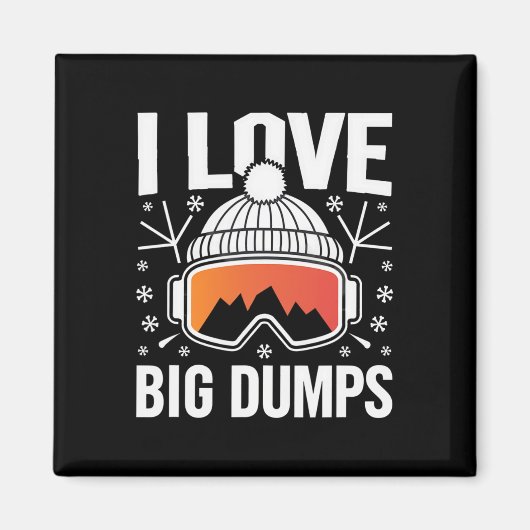 Aimant Funny Snowboard Ski (Devant)