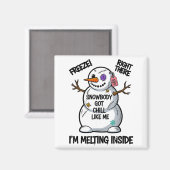 Aimant Funny Snowbody Got Chill Like Me Snowman Christmas (Recto/Verso)