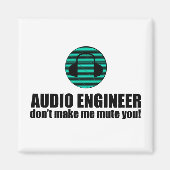 Aimant Funny Sound Engineer saying Audio Engineering (Devant)