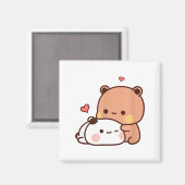 Aimant Funny Sweet Kawaii Kp Bear Panda Hugging Couple Lo (Recto/Verso)