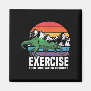 Aimant Funny T Rex Gym Exercice Exercice Fitness Motivati